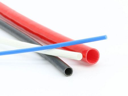 Плетеная трубка из силиконовой резины / Стекловолоконная трубка с силиконовым покрытием, SRG-N/W